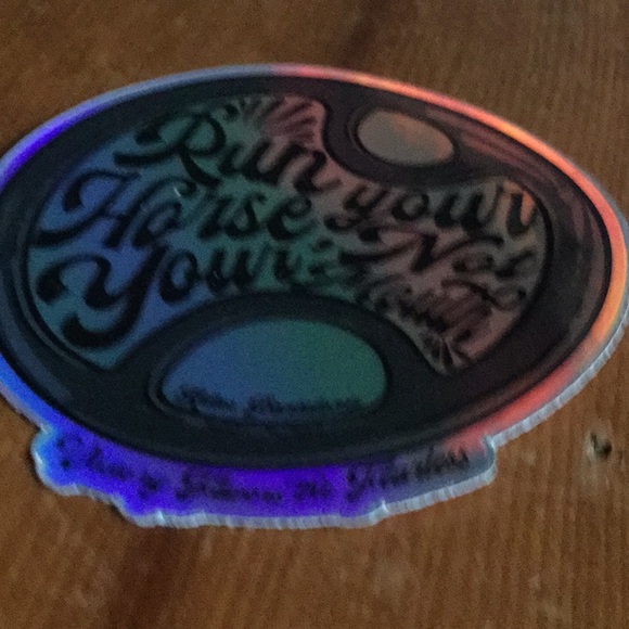 Adios Pantalones sticker barrel racing cowgirl rodeo festival run horse bit moto - Picture 2 of 3